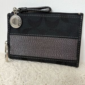 Coach Signature Stripe Mini Skinny Card Case F40749 65th Anniversary Legacy